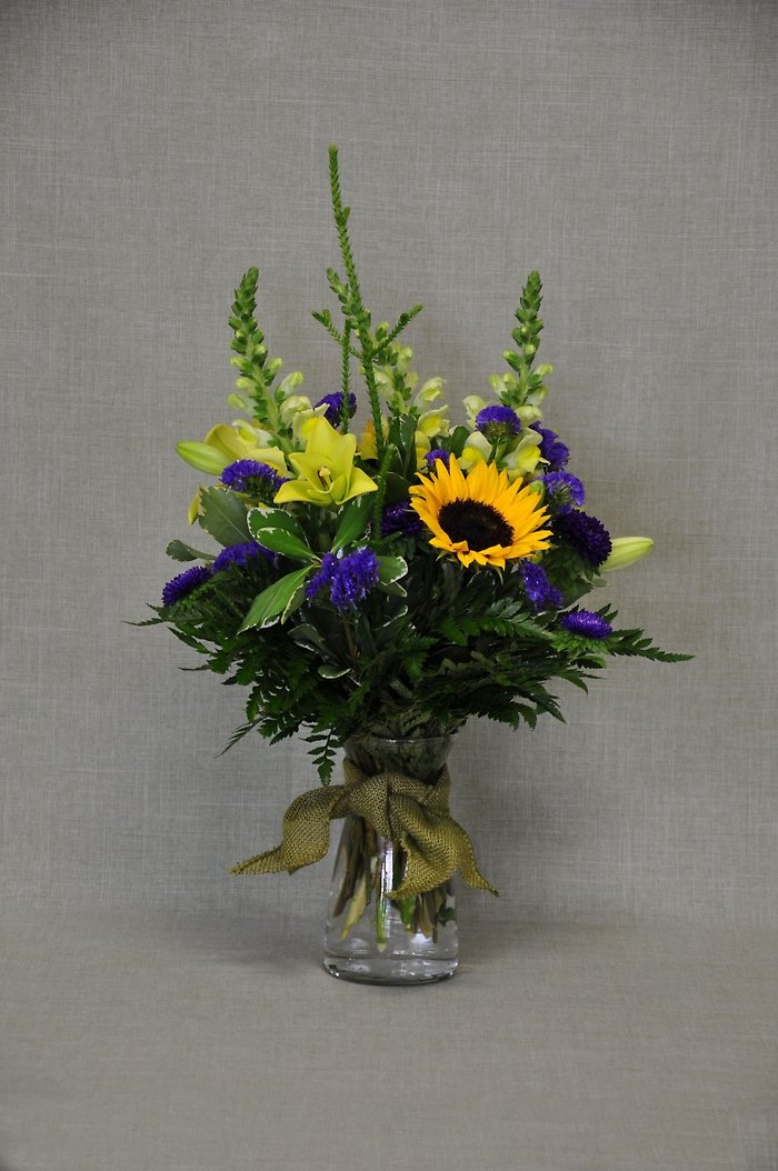 E1012 Sunflower & Mixed Flowers