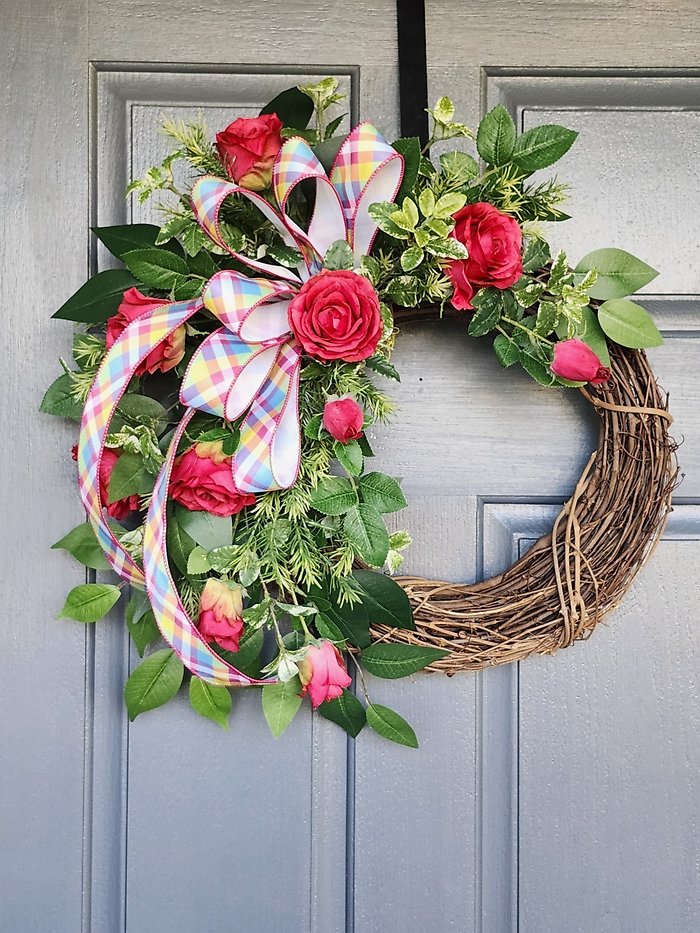 WR1003 Fuchsia Love Wreath